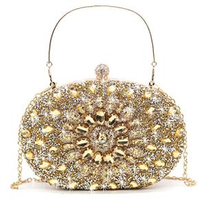 Crbeqabe Rhinestone Evening Clutch Purses for Women Wedding Clutch Party Purse Bridal Diamonds Prom Cocktail Handbags