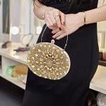 Crbeqabe Rhinestone Evening Clutch Purses for Women Wedding Clutch Party Purse Bridal Diamonds Prom Cocktail Handbags