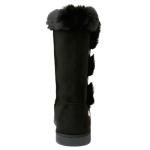 Juicy Couture Women's Slip On Winter Snow Boots Warm & Insulated Fur Lining Comfortable Fashion Booties-Koded-Black-8