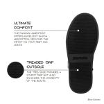 Juicy Couture Women's Slip On Winter Snow Boots Warm & Insulated Fur Lining Comfortable Fashion Booties-Koded-Black-8