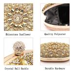 Crbeqabe Rhinestone Evening Clutch Purses for Women Wedding Clutch Party Purse Bridal Diamonds Prom Cocktail Handbags