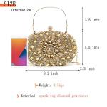 Crbeqabe Rhinestone Evening Clutch Purses for Women Wedding Clutch Party Purse Bridal Diamonds Prom Cocktail Handbags