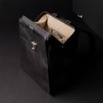 Time Resistance Leather Backpack for Men and Women - Business Rucksack Laptop Bag (Black)