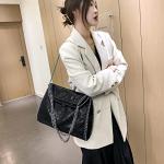 JOTHIN Large Tote Bag for Women Crossbody Bags Chain Womens Purse Designer Handbags Shoulder Bag(Black)