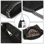 JOTHIN Large Tote Bag for Women Crossbody Bags Chain Womens Purse Designer Handbags Shoulder Bag(Black)