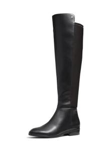 Michael Kors Women's Bromley Flat Boot, Black, 8