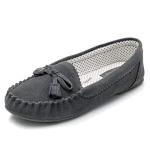 Stylish Grey Moccasin Slippers for Women