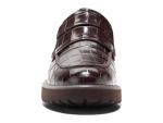 Cole Haan Women's Geneva Loafers, Dark Chocolate Croc Print Leather, 9-B US