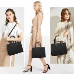 CHICAROUSAL Crossbody Purses and Handbags for Women PU Leather Tote Top Handle Satchel Shoulder Bags (1 LiZ Black)