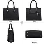 CHICAROUSAL Crossbody Purses and Handbags for Women PU Leather Tote Top Handle Satchel Shoulder Bags (1 LiZ Black)