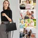 CHICAROUSAL Crossbody Purses and Handbags for Women PU Leather Tote Top Handle Satchel Shoulder Bags (1 LiZ Black)