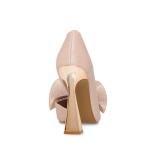 Betsey Johnson Women's Nobble Pump, Champagne, 8.5