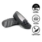 Stylish Grey Moccasin Slippers for Women