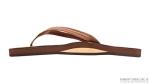 Rainbow Sandals Ladies Luxury Leather - Single Layer Arch Support With 1/2" Narrow Strap, Nogales Wood, Ladies Size Large / 7.5-8.5