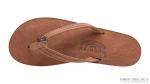 Rainbow Sandals Ladies Luxury Leather - Single Layer Arch Support With 1/2" Narrow Strap, Nogales Wood, Ladies Size Large / 7.5-8.5
