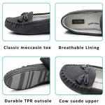 Stylish Grey Moccasin Slippers for Women