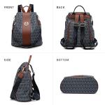 MKP COLLECTION Women Fashion Backpack Purse Multi Pockets Anti-Theft Rucksack Travel Shoulder Bag Handbag Set 2pcs