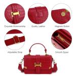 LL LOPPOP Women's Small Classy Crossbody Bag Purse Top Handle Handbags Leather Satchel Bags for Women with Adjustable Strap