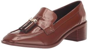 Franco Sarto Womens Donna Heeled Loafer Tobacco Brown 8.5 M