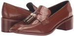 Franco Sarto Womens Donna Heeled Loafer Tobacco Brown 8.5 M