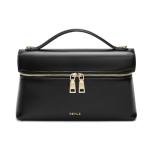 Keyli Women's Crossbody Bag Small Top-Handle Pouch Purse Fashion Designer Shoulder Handbag Trendy Quiet Leather Purse Black