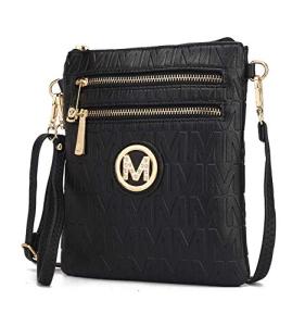 MKF Crossbody Bags for Women, Wristlet Strap – PU Leather Shoulder Handbag – Small Crossover Messenger Purse By Mia K