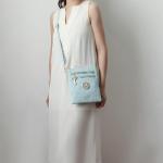 MKF Crossbody Bags for Women, Wristlet Strap – PU Leather Shoulder Handbag – Small Crossover Messenger Purse By Mia K