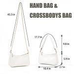 VODIU Clutch Tote with Removable Straps and Zipper