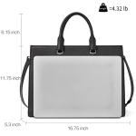 BOSTANTEN Briefcase for Women Tote Bag for 15.6 Inch Laptop Genuine Leather Handbag Work Bag