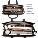 BOSTANTEN Briefcase for Women Tote Bag for 15.6 Inch Laptop Genuine Leather Handbag Work Bag