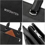BOSTANTEN Briefcase for Women Tote Bag for 15.6 Inch Laptop Genuine Leather Handbag Work Bag