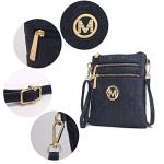 MKF Crossbody Bags for Women, Wristlet Strap – PU Leather Shoulder Handbag – Small Crossover Messenger Purse By Mia K