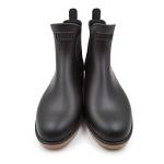 Amoji Unisex Chelsea Rain Boots Waterproof Ankle Boots Short Rainy Footwear 919 Brown 10.5 Women/8.5 Men