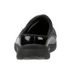 Easy Spirit womens Traveltime12 Mule, Black/Silver Patent, 9 US