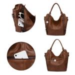 Tote Bag for Women PU Leather Shoulder Bags Fashion Hobo Bags Large Purse and Handbags with Adjustable Shoulder Strap