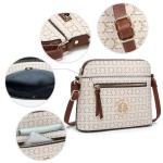 MKP COLLECTION Womens Fashion Crossbody Bag Medium Shoulder Purse with Adjustable Strap Multi Pockets for Travel Daily Use