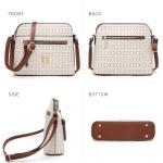 MKP COLLECTION Womens Fashion Crossbody Bag Medium Shoulder Purse with Adjustable Strap Multi Pockets for Travel Daily Use