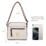 MKP COLLECTION Womens Fashion Crossbody Bag Medium Shoulder Purse with Adjustable Strap Multi Pockets for Travel Daily Use