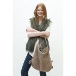 Latico Leathers Leonard Leather Tote Bag for Women (Olive) - Luxury 100% Shredded Suede Leather Handcrafted by Artisans - Stylish Women Purses and Handbags for Work, School, Office & Perfect as Gift