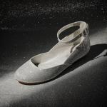 DREAM PAIRS Women's Dress Flats Ballet Low Wedge Round Toe Ankle Strap Comfortable Casual Flats Shoes,Size 7.5,Silver/Glitter,REVONA