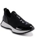DKNY Women's Nallen Slip On Sneaker with Logo, Black, 9