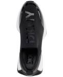 DKNY Women's Nallen Slip On Sneaker with Logo, Black, 9
