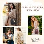 Mini Backpack Purse,VONXURY Fashion Small Leather Quilt Backpack Convertible Casual Travel Daypack for Women Ladies