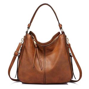 Designer Faux Leather Large Hobo Bucket Bag