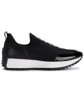 DKNY Women's Nallen Slip On Sneaker with Logo, Black, 9