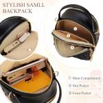 Mini Backpack Purse,VONXURY Fashion Small Leather Quilt Backpack Convertible Casual Travel Daypack for Women Ladies