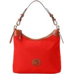 Dooney & Bourke Women's Large Erica Shoulder Bag in Nylon, with Adjustable and Detachable Shoulder Strap, Red