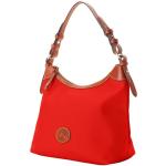 Dooney & Bourke Women's Large Erica Shoulder Bag in Nylon, with Adjustable and Detachable Shoulder Strap, Red