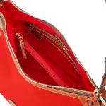 Dooney & Bourke Women's Large Erica Shoulder Bag in Nylon, with Adjustable and Detachable Shoulder Strap, Red