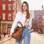 Designer Faux Leather Large Hobo Bucket Bag